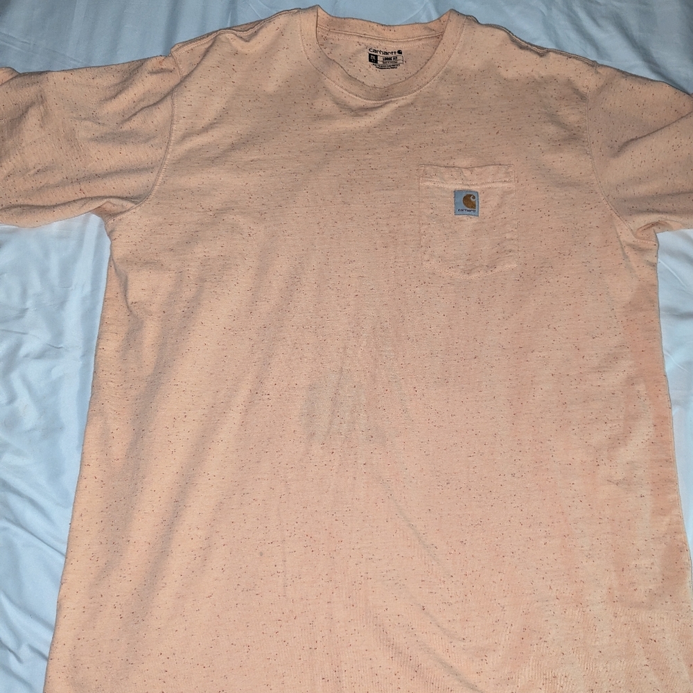 Carhartt XXL Tall Relaxed Fit Logo Pocket‎ Speckled Pattern Short Sleeve T-shirt
